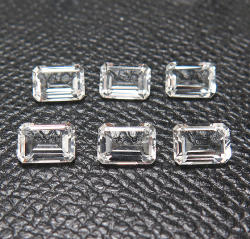 ホワイトトパーズ 天然石ルース レクタングルカット オクタゴン 【5×3mm】ファセットカット（25個）