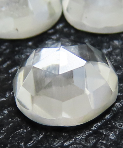 ホワイトトパーズ ルース 天然石 ローズカット ラウンド【10mm】10個