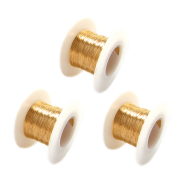 ゴールドフィルド/ラウンド・ワイヤー（ソフト）【0.33mm×60メートル（20m×3個）】「14kgf」【糸巻有り】