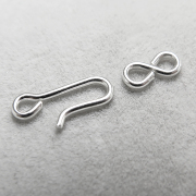 シルバー925パーツ/フック（14mm＋9mm）（3個）