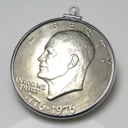 コインペンダント・アメリカ　建国200年記念 1ドル白銅貨/ダラー バチカン付「シルバーSV925」（1個）