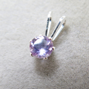 シルバーアクセサリー925/ペンダントトップ天然石アメジスト＜2月誕生石＞（4mm）「sv925」（1個）