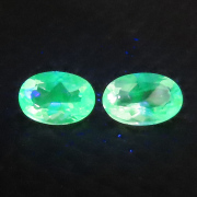 ハイアライトオパール Hyalite Opal 天然石ルース（AAA 非加熱・メキシコ産）オーバル 6×4mm ファセットカット（1個）