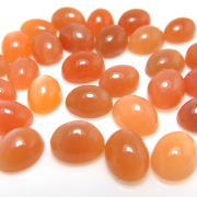 ピーチムーンストーン 天然石ルース カボション（オーバル）【10×8mm】（2個）