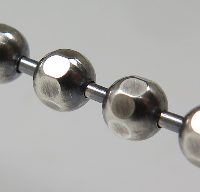 ナバホ パール ビーズ チェーン SV925シルバー（ダイヤカット ラウンド/3mm）5メートル