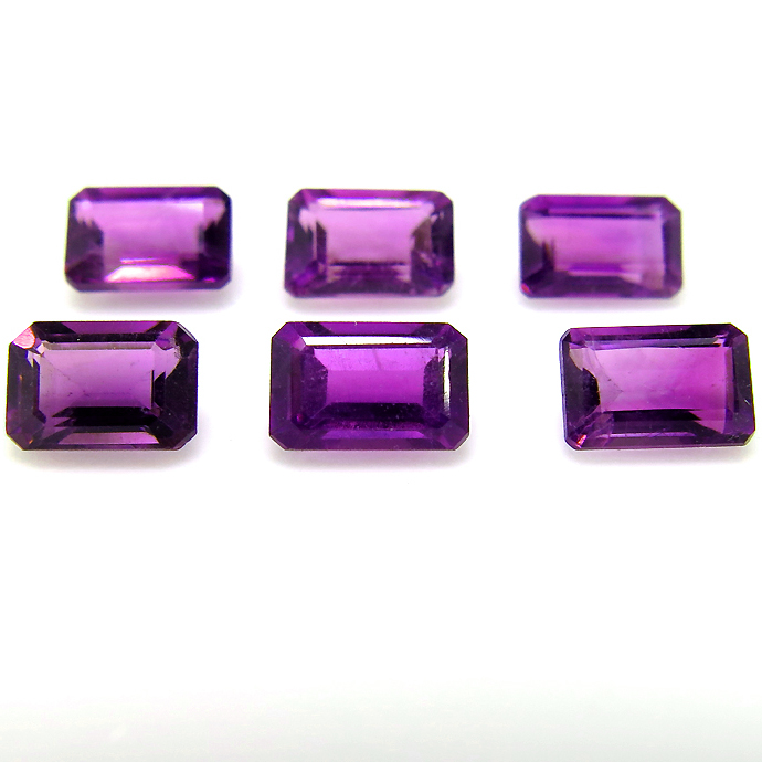 ロードライトガーネット 天然石 ルース レクタングルカット オクタゴン【6×4mm】25個