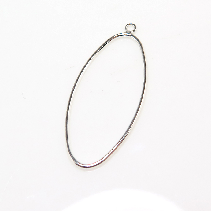 シルバー925パーツ シャンデリア（オーバル・20mm×10mm）25個