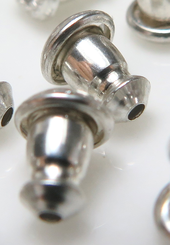 ピアスキャッチ 5.5mm×4.5mm シルバー　SV925 （2ペア）