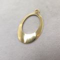 14kgfチャーム（オーバル・22mm×13mm）「ゴールドフィルド」（2個）