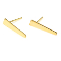 14kgfピアス（スパイク・13mm×3mm）（ゴールドフィルド）（3ペア）