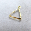 14kgfパーツ 石枠（空枠）セッティング（トライアングル8mm）ゴールドフィルド（2個）