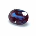 アレキサンドライト 合成石 ルース「チョクラルスキー法（結晶引上げ法）」オーバル【4×3mm】ファセットカット 1個