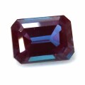アレキサンドライト 合成石 ルース「チョクラルスキー法（結晶引上げ法）」オクタゴン/エメラルド【4×2mm】ファセットカット 1個