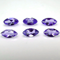 キュービックジルコニアcz【AAA】・ルース  アメジスト /マーキス【6×3mm】ファセットカット（50個）