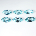 ブルーアパタイト 天然石 ルース 裸石（マダガスカル産・非加熱）マーキス 5×2.5mm ファセットカット（2個）