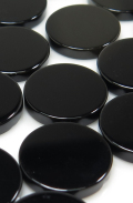 ブラックオニキス ルース 天然石 10mm コインカット（4個）
