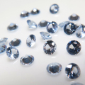 天然石ルース（裸石）・ブルーサファイア・（ライトブルー）（セイロン・加熱）ラウンド【2.5mm】ダイヤモンドカット（マシーンカット）（2個）