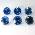 ブルーサファイア ルース 天然石（セイロン・スリランカ産・加熱）ラウンド【2.8mm】ダイヤモンドカット（1個）