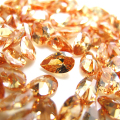 キュービックジルコニアcz【AAA】・ルース（裸石）・（シャンパン）/ペアシェイプ【8×5mm】ファセットカット（20個）