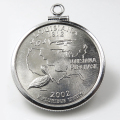 ルイジアナ州コインペンダント アメリカ 25セント クォーター  バチカン付 シルバーSV925
