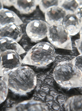 クリスタル 天然石ビーズ ブリオレット ルース 【ティアドロップカット 8×5mm 横穴 しずく】