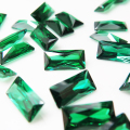 キュービックジルコニア cz グリーン【AAA】ルース・バゲット【10×5mm】ファセットカット（3個）