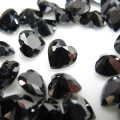 キュービックジルコニアcz【AAA】・ルース（裸石）・/ハート（ブラック）【4×4mm】ファセットカット（35個）
