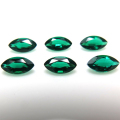 合成石エメラルド【AAA】（熱水法）・ルース（裸石）/マーキスカット【5×2.5mm】ファセットカット（1個）