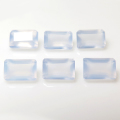カルセドニー 天然石ルース レクタングル・オクタゴン【6×4mm】ファセットカット（7個）