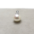 貝パール 国産 日本 6mmラウンド「金具 シルバー SV925」（1個）