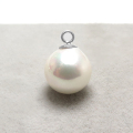 貝パール 国産 日本 8mmラウンド「金具 シルバー SV925」（1個）