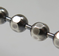 ナバホ パール ビーズ チェーン SV925シルバー（ダイヤカット ラウンド/3mm）10センチ