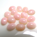 天然石ルース（裸石）・ピンクオパール/カボション（オーバル）【6×4mm】（10個）