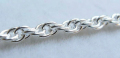 シルバーチェーン ロープ SV925  1.6mm（10センチ）（1本）