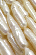 スティックパール 淡水真珠 バロック（ホワイト系） 15～28mm×5～7mm（1連）