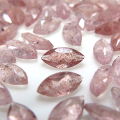 天然石ルース（裸石）ストロベリークォーツ マーキス【8×4mm】ファセットカット（15個）