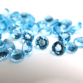 天然石ルース（裸石）・ブルートパーズ（スイスブルー）/ラウンド【4mm】ファセットカット（3個）