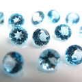 スカイブルートパーズ オーバルファセットカット ルース 7×5mm