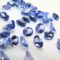 天然石ルース（裸石）・タンザナイト（タンザニア・加熱処理）オーバルファセットカット【4×3mm】（6個）