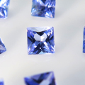 タンザナイト ルース 天然石（裸石）タンザニア・加熱処理 スクエア ファセットカット【2.3mm】6個