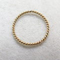 丸カン（ツイスト）「14kgf・ゴールドフィルド」【10mm×0.76mm】（10個）