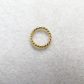 丸カン（ツイスト）「14kgf・ゴールドフィルド」【4mm×0.76mm】（25個）