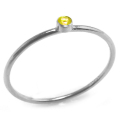 イエローサファイア指輪 リング 天然石 ベゼル ラウンド 2mm  シルバーSV925（1個）