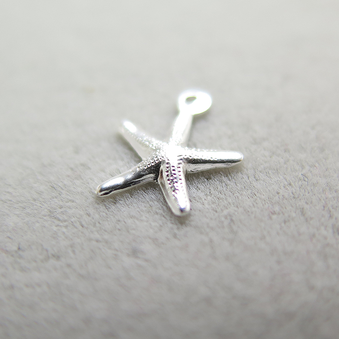 シルバーアクセサリーチャーム（ヒトデ・スターフィッシュ）【B】「SV925」（100個）