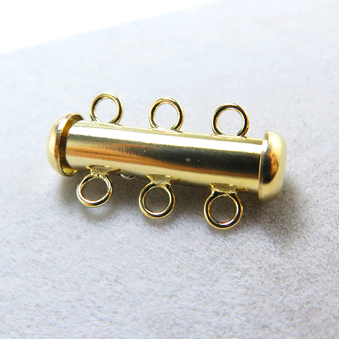 ゴールドフィルド・チューブクラスプ（4.3mm×20.0mm）（3連用）「14kgf」（1個）