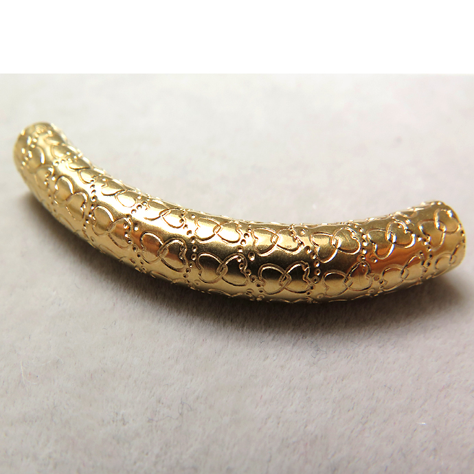 14kgf（ゴールドフィルド）・チューブ（デザイン/A）（5.0mm×38mm）（25個）