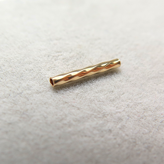 14kgf（ゴールドフィルド）・チューブ（ツイスト/ストレート）（1.0mm×10mm）（50個）