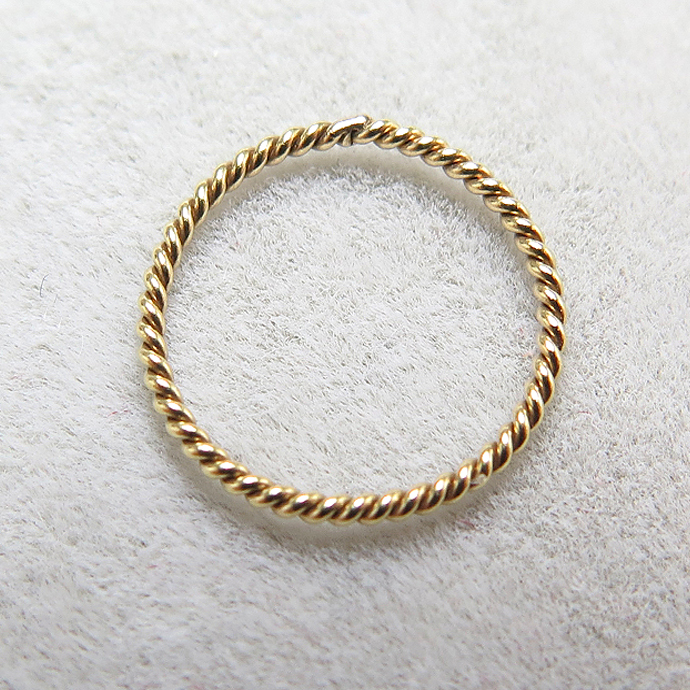 丸カン（ツイスト）「14kgf・ゴールドフィルド」【10mm×0.76mm】（50個）
