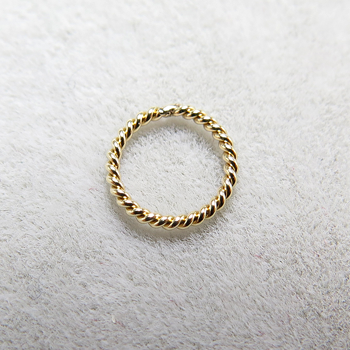 丸カン（ツイスト）「14kgf・ゴールドフィルド」【6mm×0.76mm】（100個）