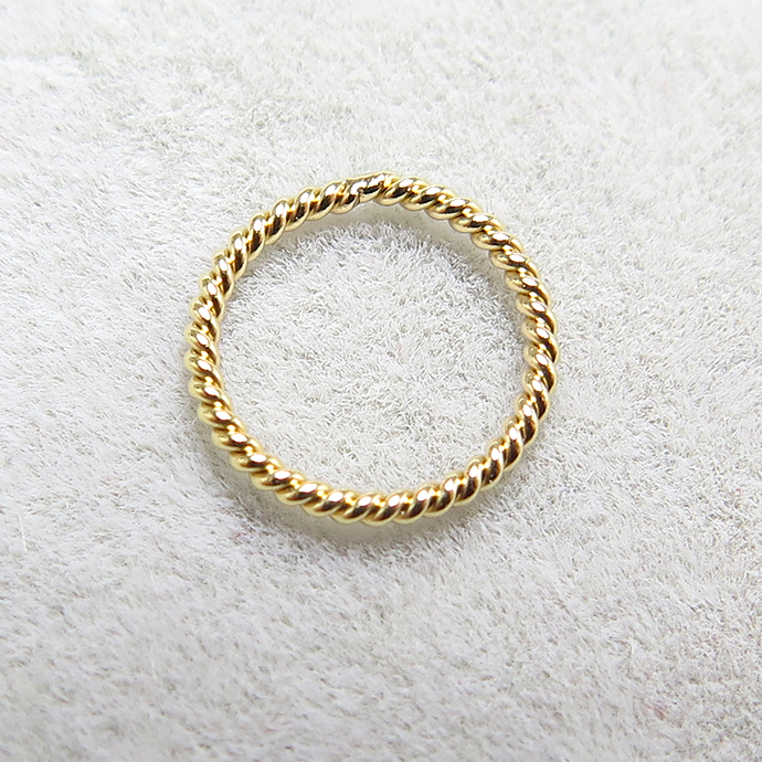 丸カン（ツイスト）「14kgf・ゴールドフィルド」【7mm×0.76mm】（15個）